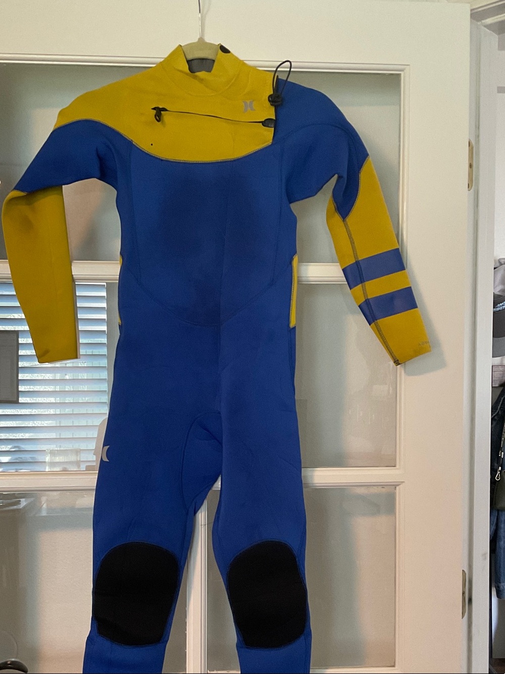 Hurley Blue and Yellow Kids One-Piece Wetsuit